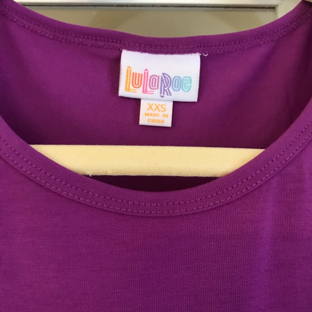 LuLaRoe XXS Irma NWT Fuchsia